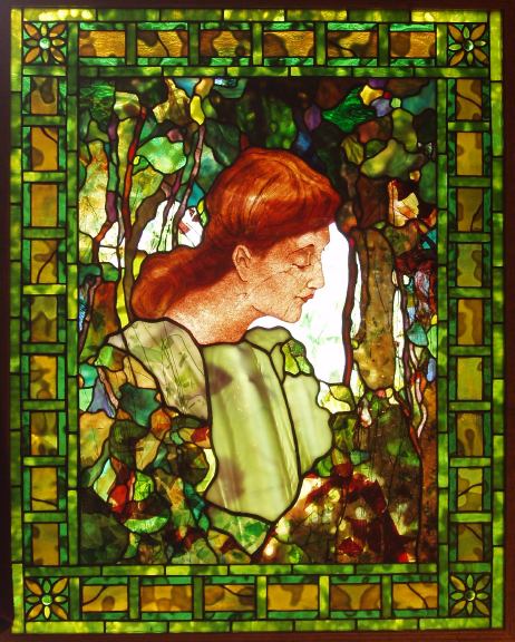 Woman in the Woods Window