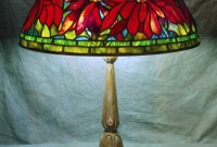 Tiffany Studios Poinsettia Lamp Designs