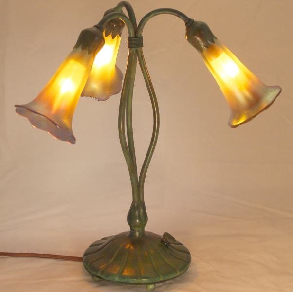 Three Light Lily Lamps