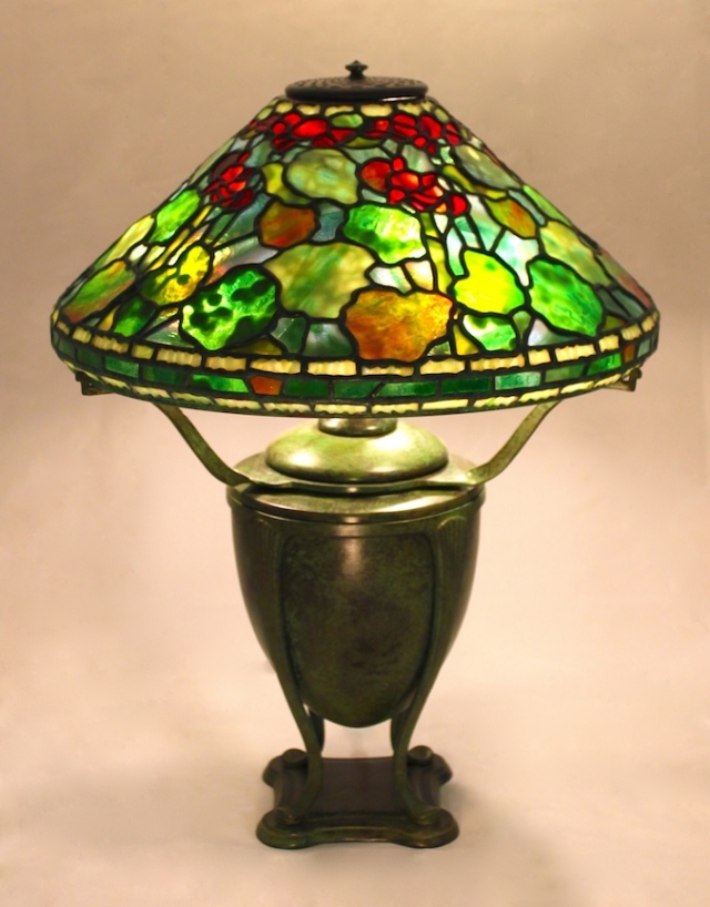 Lamp of the Week: 16″ Geranium on Greek Urn Base