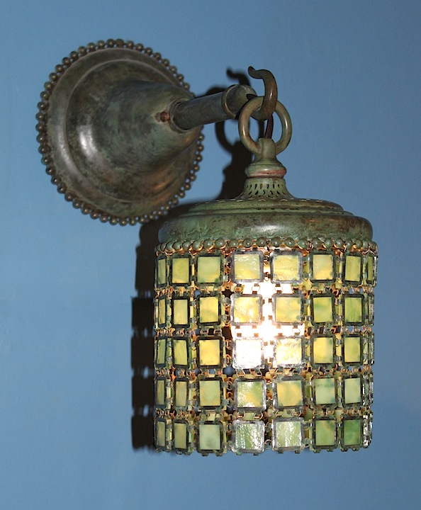 Chain Mail Wall Sconce & 16″ Turtleback