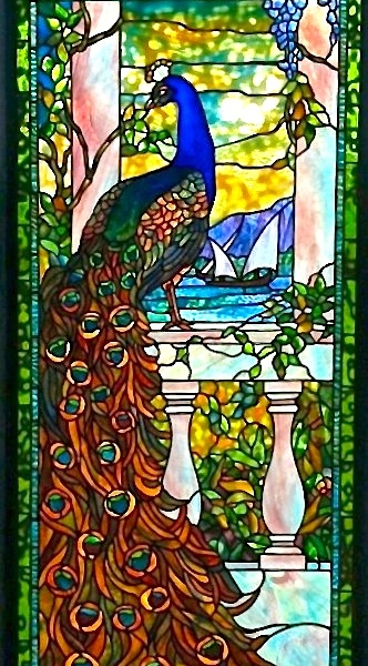 Window of the Week: Peacock on Balustrade
