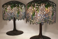 Pair of 18″ Wisteria Lamps Completed