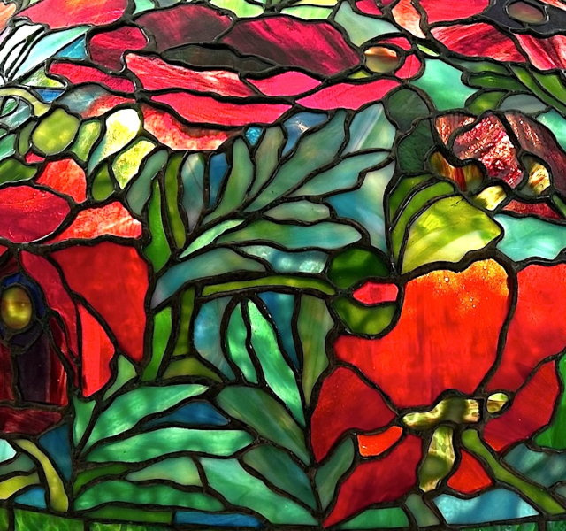 26″ Oriental Poppy Floor Lamp, Part 1