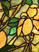 28″ Lemon Tree with Birds Chandelier