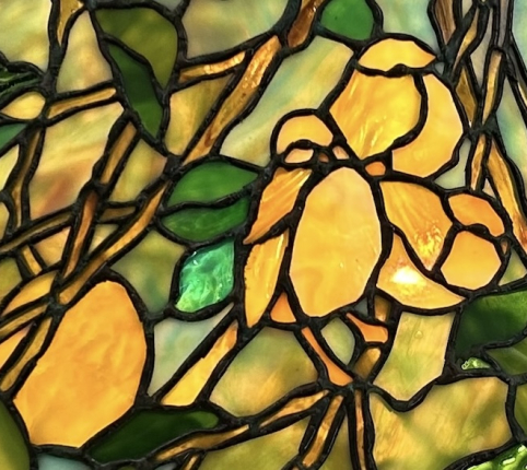 28″ Lemon Tree with Birds Chandelier