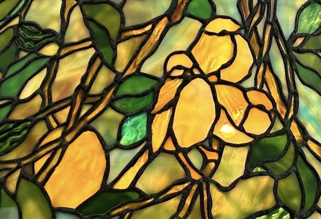 28″ Lemon Tree with Birds Chandelier