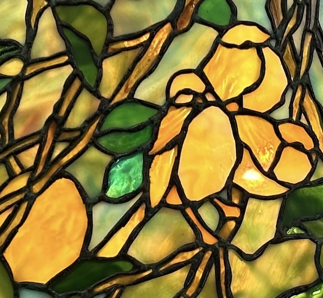 28″ Lemon Tree with Birds Chandelier